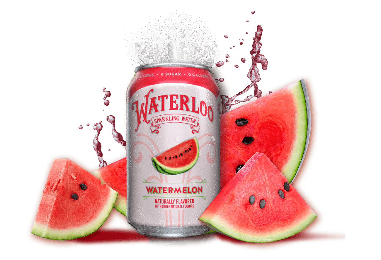 WATERLOO Watermelon Sparkling Water, 355ml