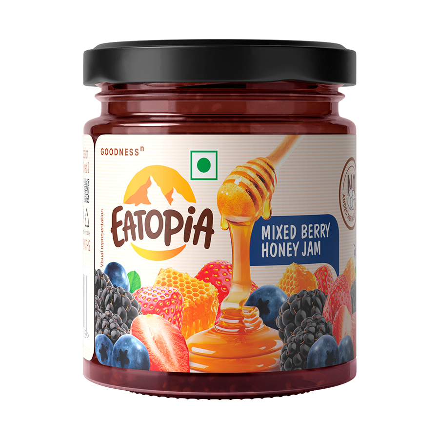 EATOPIA Mixed berry Honey Jam, 240g