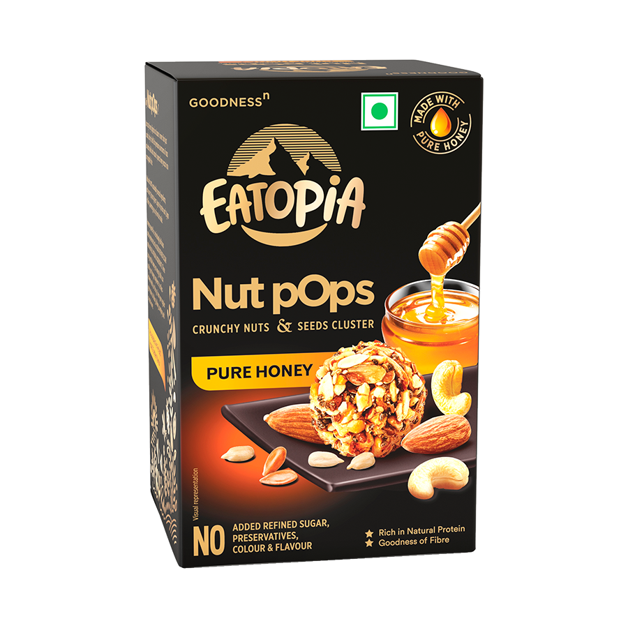 EATOPIA Nut Pops Pure Honey, 100g