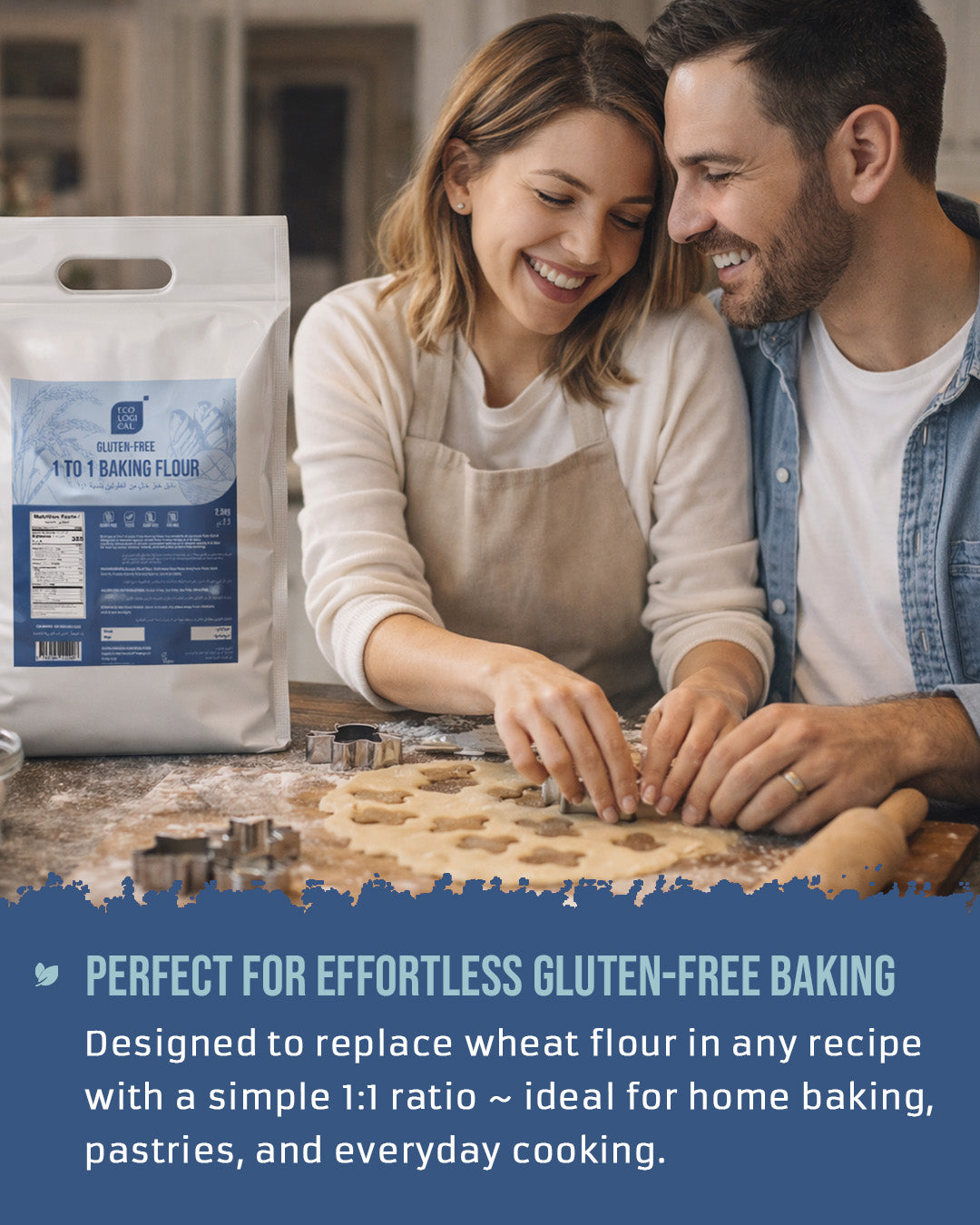 ECOLOGICAL Gluten-Free 1:1 Baking Flour- 2.5 kg