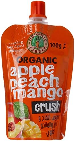 ORGANIC LARDER Apple Peach Mango Crush, 100g - Organic, Natural
