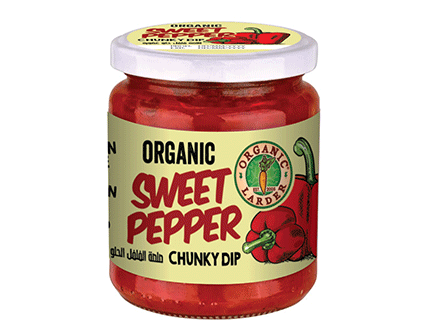 ORGANIC LARDER Sweet Pepper Chunky Dip 260g - Organic, Vegan, Gluten Free