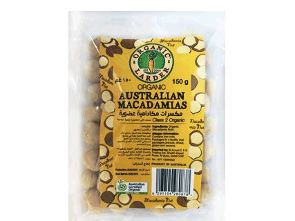 ORGANIC LARDER Australian Macadamias, 150g - Organic, Natural