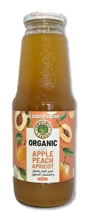 ORGANIC LARDER Apple Peach & Apricot Juice, 1L - Organic, Natural, No Added Sugar