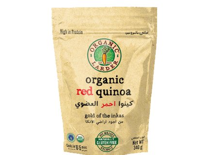 ORGANIC LARDER Organic Red Quinoa, 340g - Organic, Gluten Free