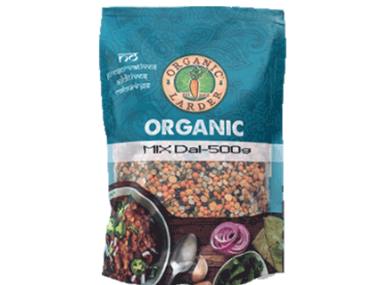 ORGANIC LARDER Organic Mix Dal, 500g - Organic, Vegan