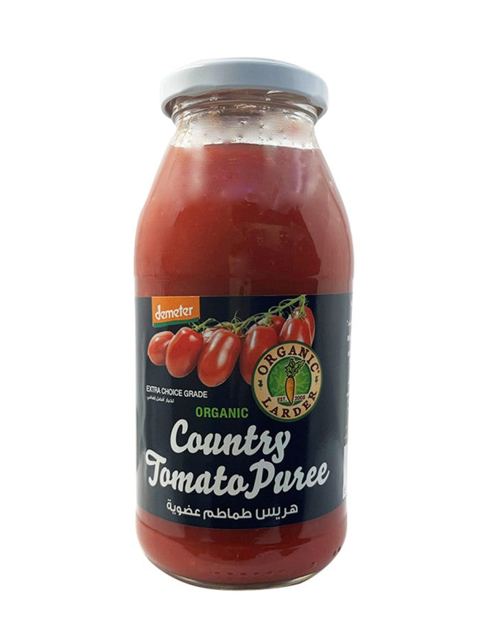 Organic Larder Country Tomato Puree, 510g - Organic, Vegan, Natural