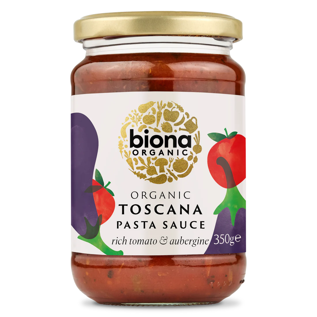 BIONA ORGANIC Toscana Pasta Sauce - Pack of 6 (350g each)