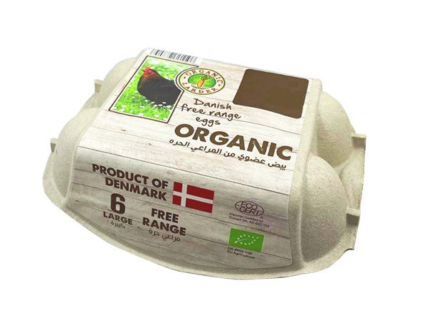ORGANIC LARDER Free Range Eggs, Pack of 6 - Organic, Natural