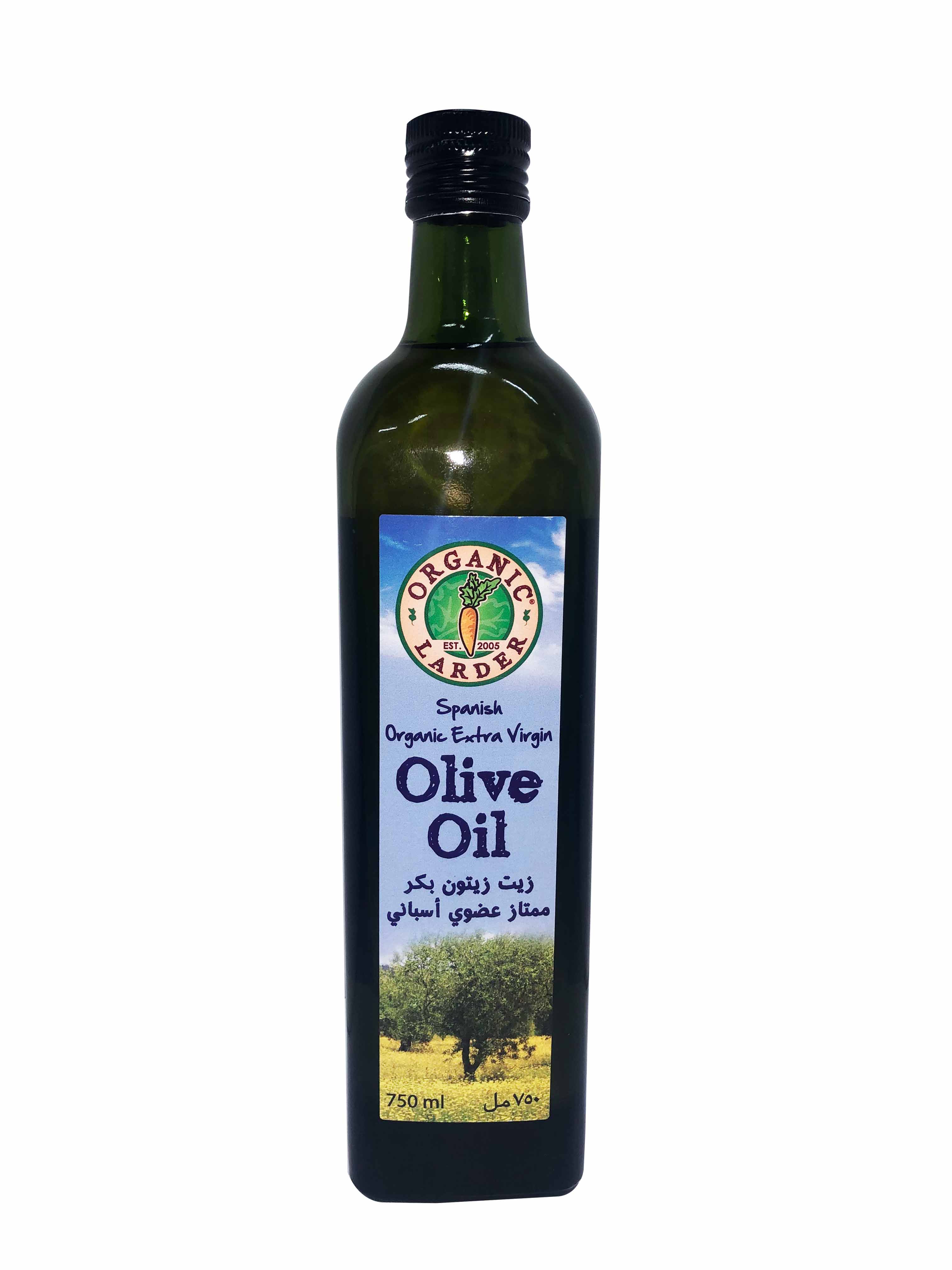 ORGANIC LARDER Spanish Extra Virgin Olive Oil, 750ml - Organic, Natural