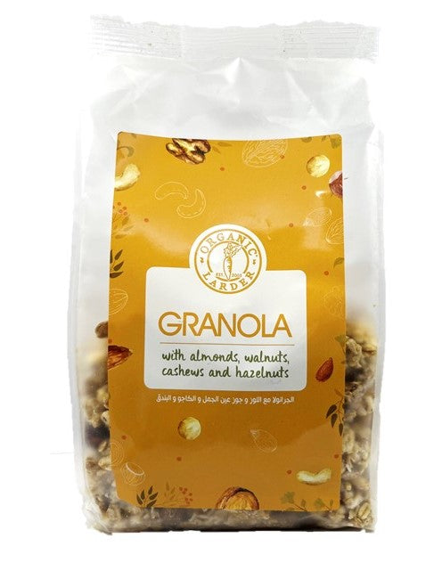 ORGANIC LARDER Granola With Dried Nuts, 400g - Organic