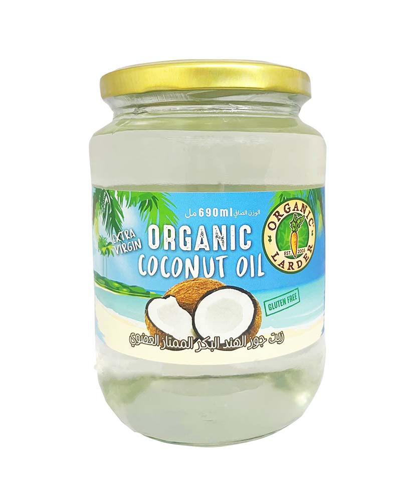 ORGANIC LARDER Extra Virgin Coconut Oil, 690ml - Organic, Natural, Gluten Free
