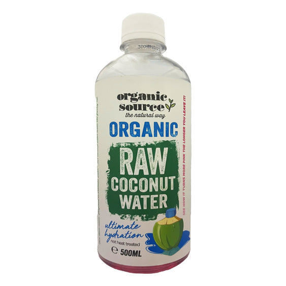 SUN BLAST Organic Source Raw Coconut Water, 500ml - Organic, Natural