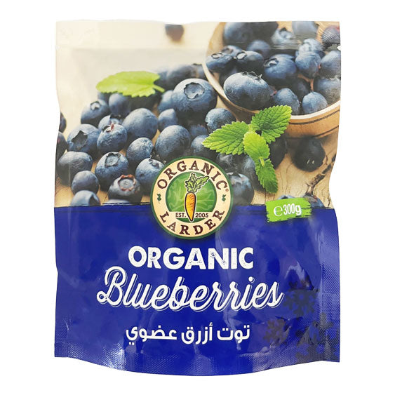 ORGANIC LARDER Frozen Blueberries, 300g - Organic, Natural