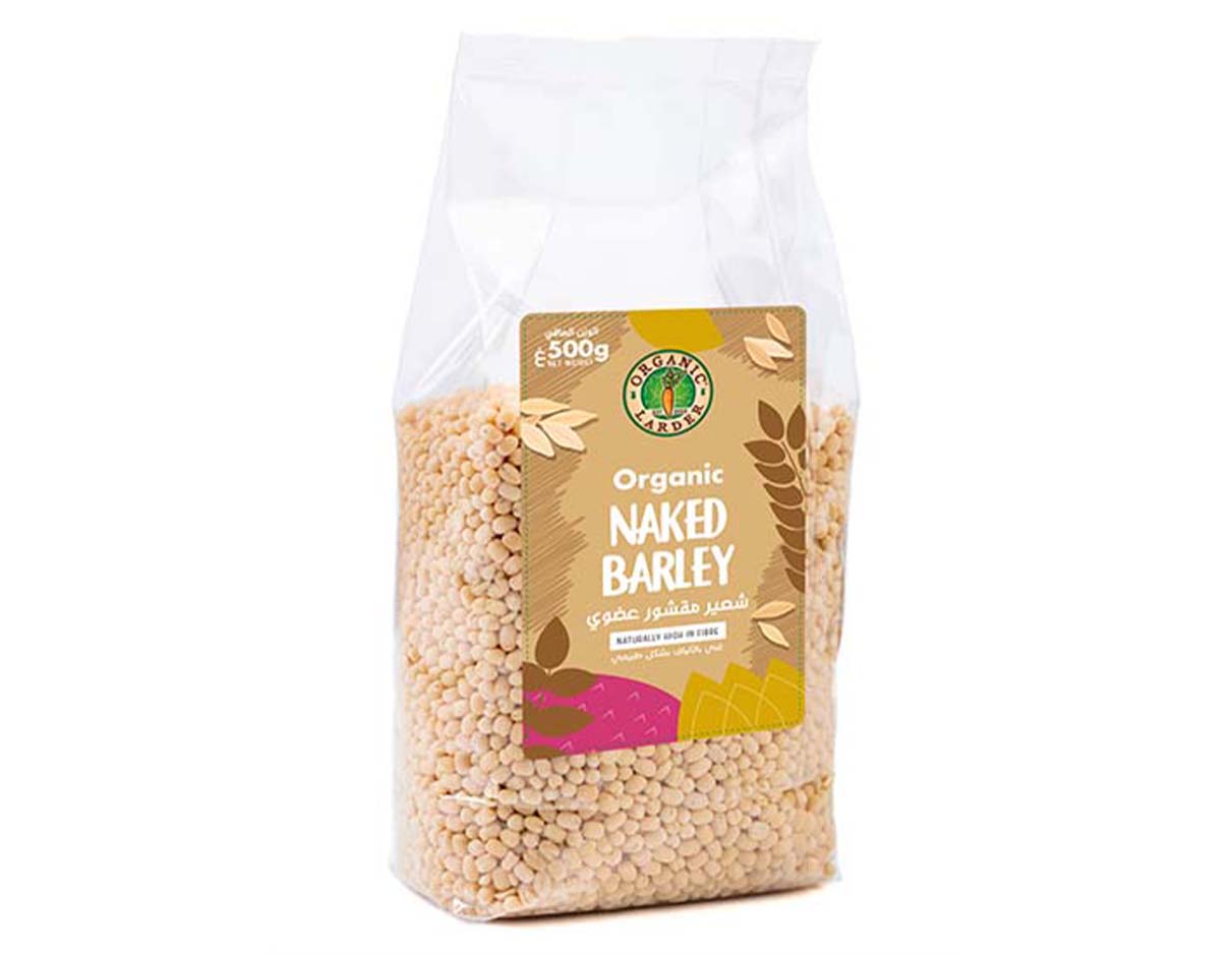 ORGANIC LARDER Naked Barley, 500g
