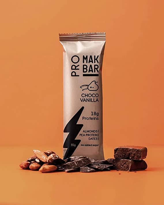 MAK BAR Pro Vanilla Choc Chip Flavour protein bar 55g