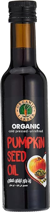 ORGANIC LARDER Pumpkin Seed Oil, Cold pressed-Unrefined, 250ml - Organic, Vegan