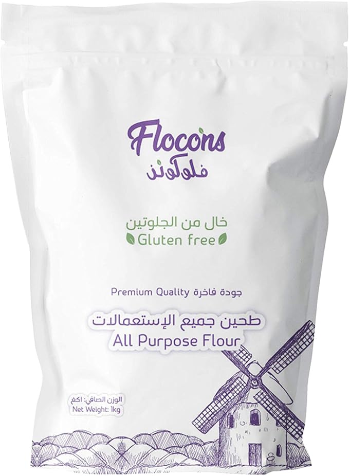 FLOCONS Gluten Free Premium Quality All Purpose Flour, 1 kg