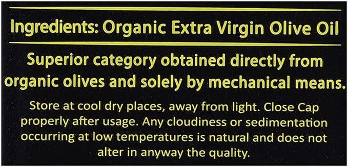 ORGANIC LARDER Tunisian Extra Virgin Olive Oil, 750ml - Organic, Natural