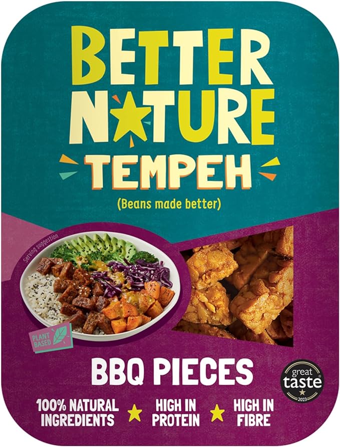 BETTER NATURE Tempeh BBQ Pieces, 180g, Vegan, Gluten free