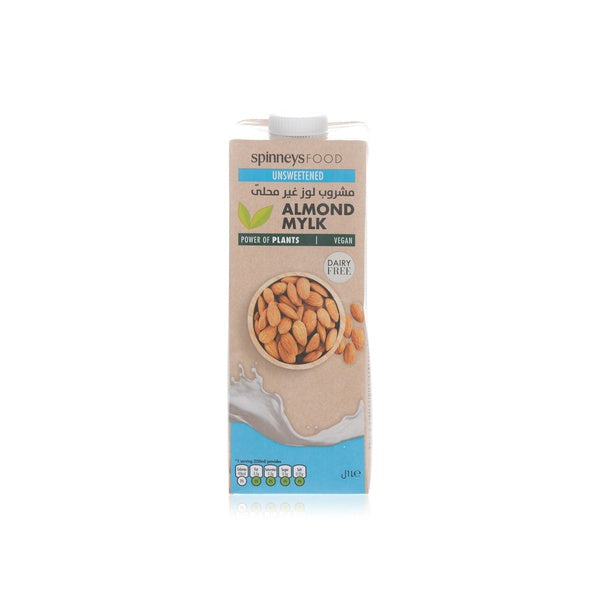 SPINNEYS FOOD Unsweetened Almond Mylk, 1L - Vegan, Dairy Free, Lactose Free