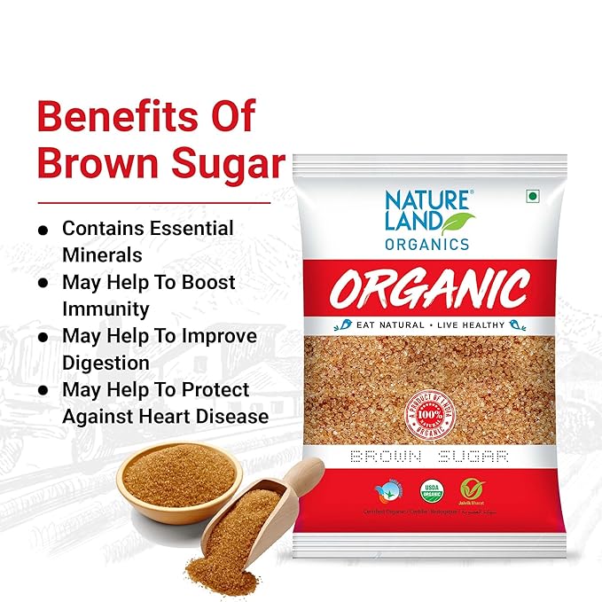 NATURELAND Organic Brown Sugar, 1kg