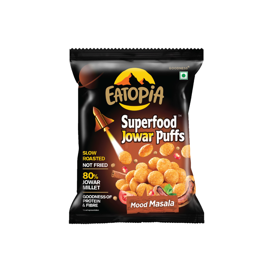 EATOPIA Super food Jowar puffs Mood Masala, 20g
