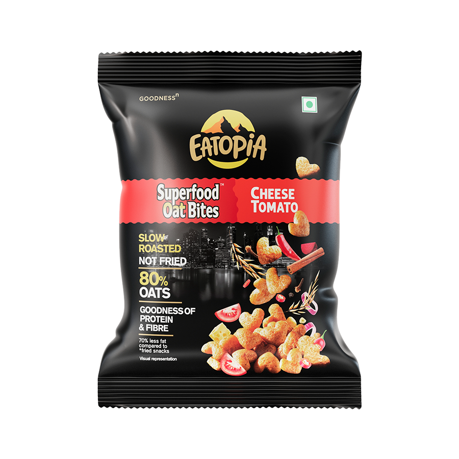 EATOPIA Superfood Oat Bites Cheese Tomato, 50g