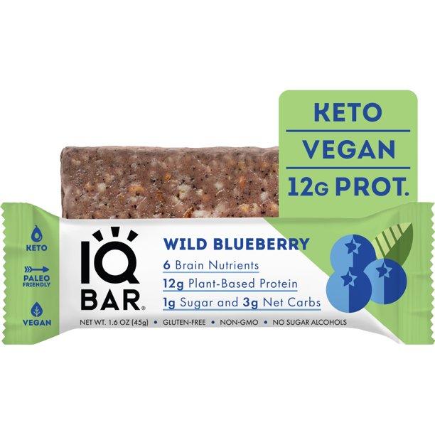 IQ BAR Wild Blueberry  Protein Bar 45g
