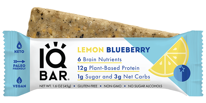 IQ BAR Lemon Blue Berry Protein Bar 45g