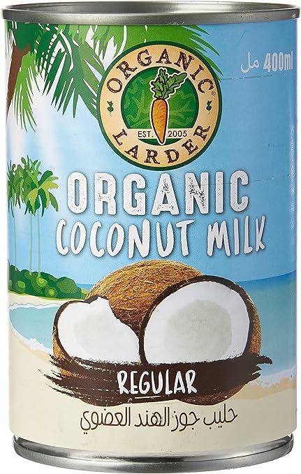 ORGANIC LARDER Coconut Milk, Regular, 400ml - Organic, Vegan, Natural