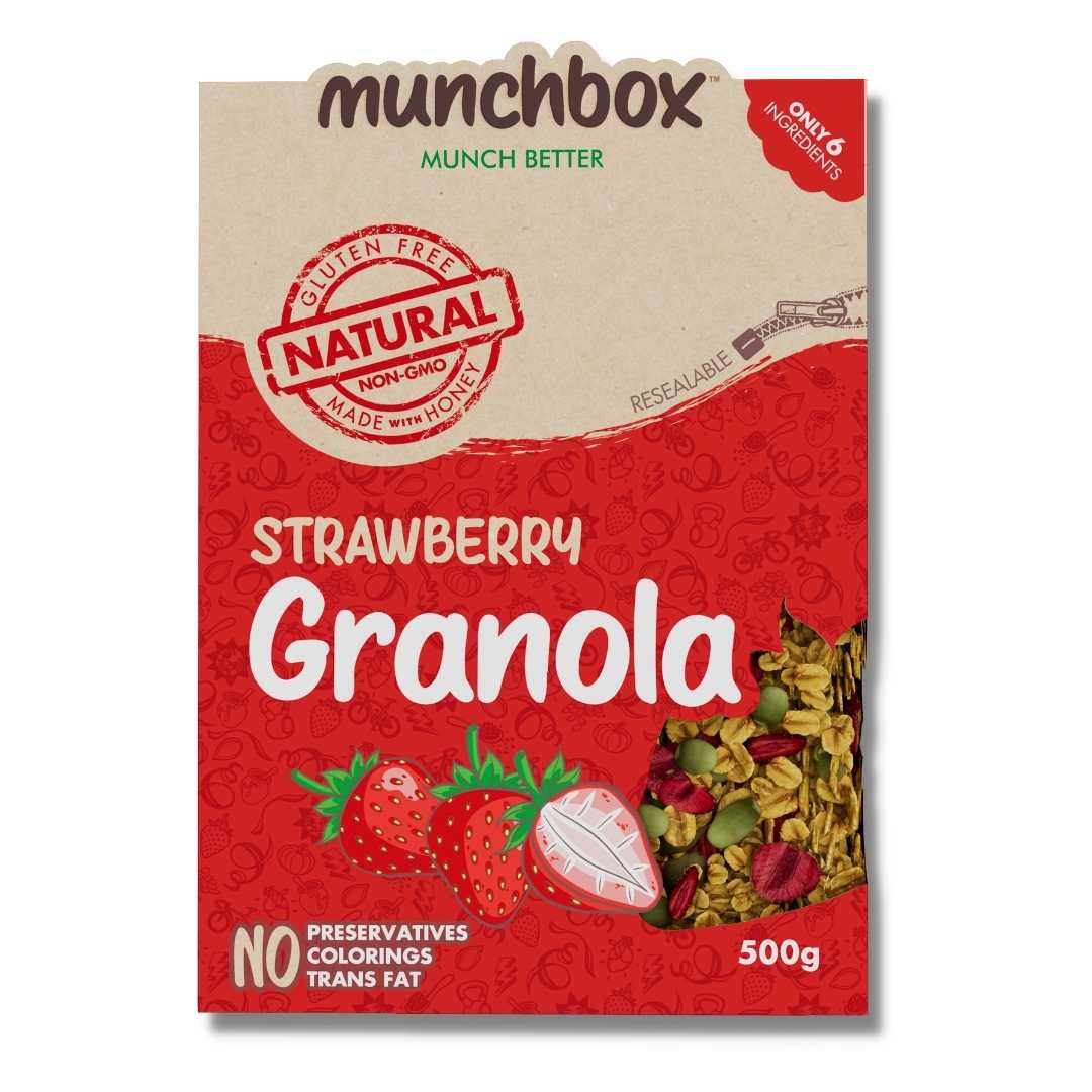MUNCHBOX Granola Strawberry,500g