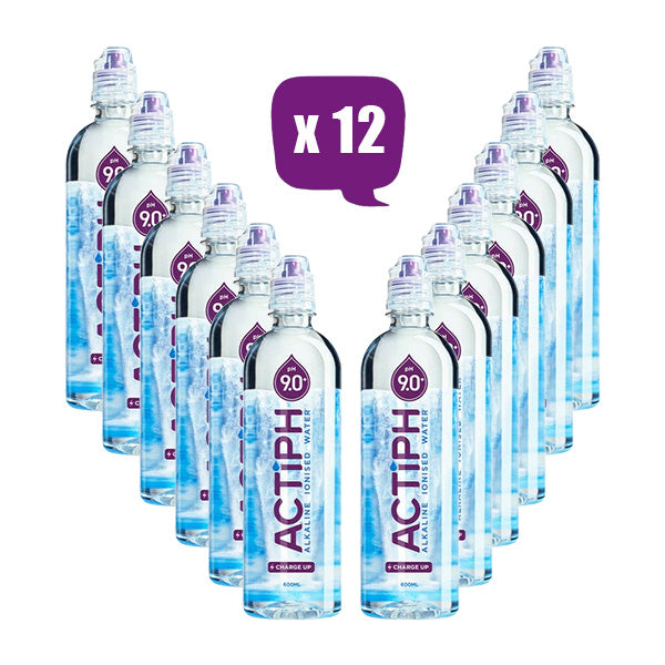 ACTIPH WATER, Alkaline Ionised Water, 1Ltr - Pack of 12