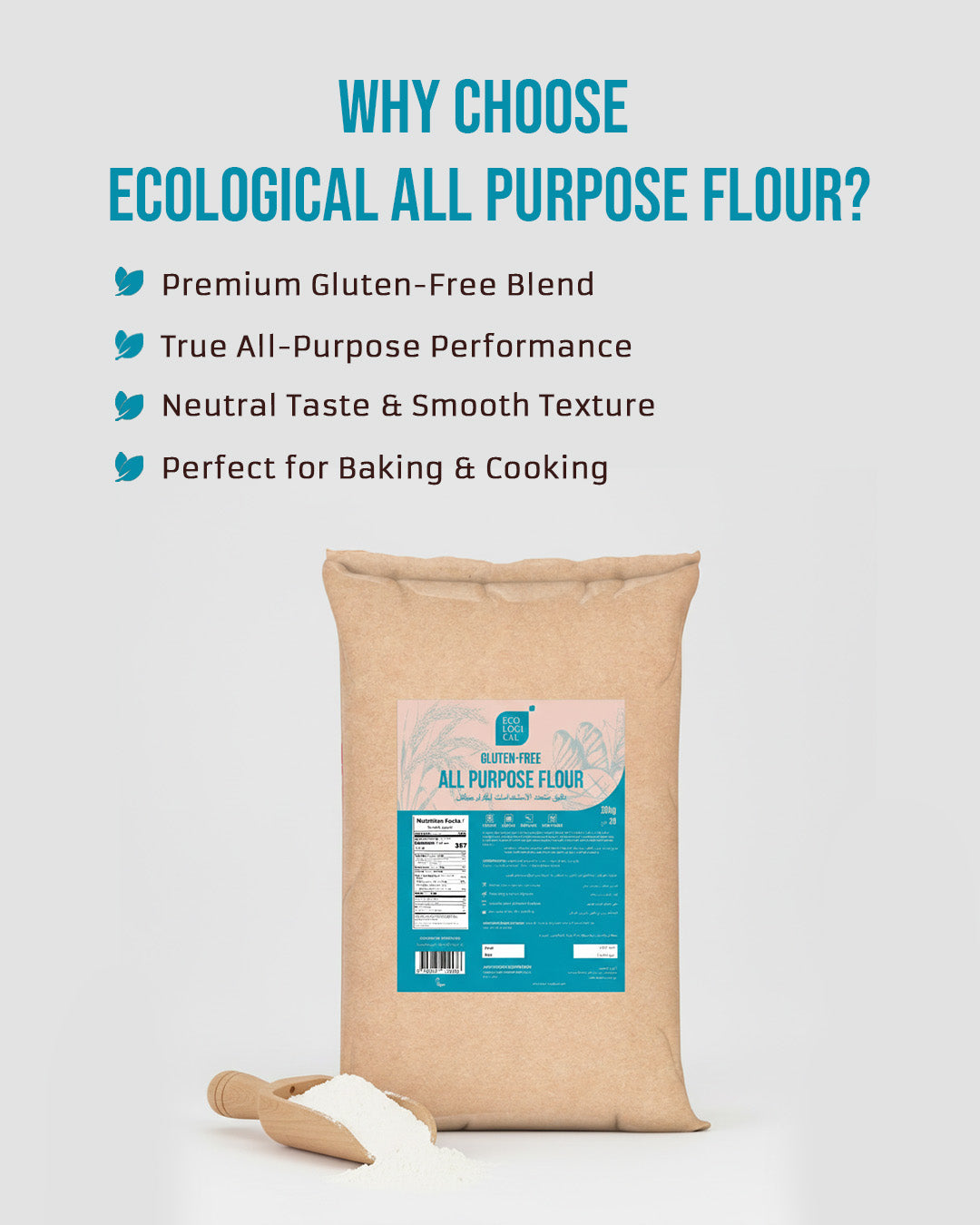 ECOLOGICAL Gluten-Free All Purpose Flour- 20 kg