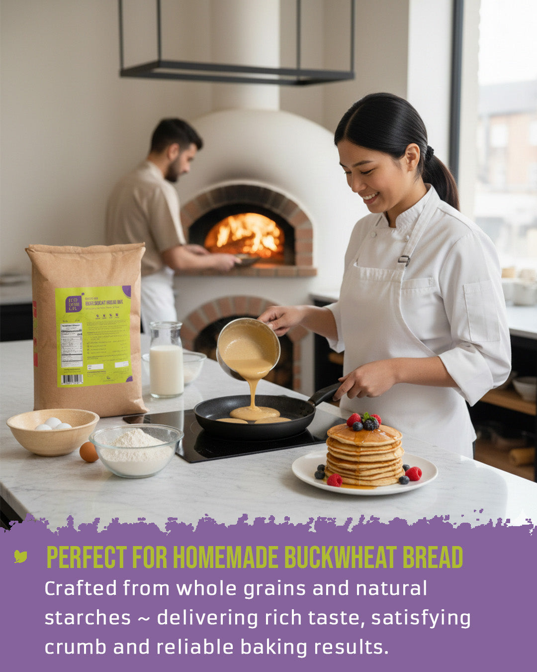 ECOLOGICAL Gluten-Free Buckwheat Bread Mix, 20 Kg