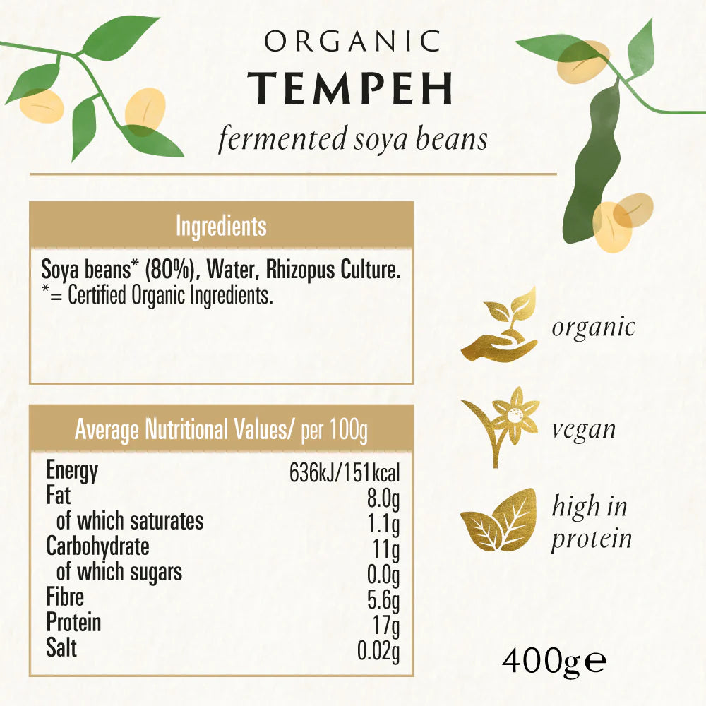 BIONA ORGANIC Tempeh - Pack of 6 (400g each)