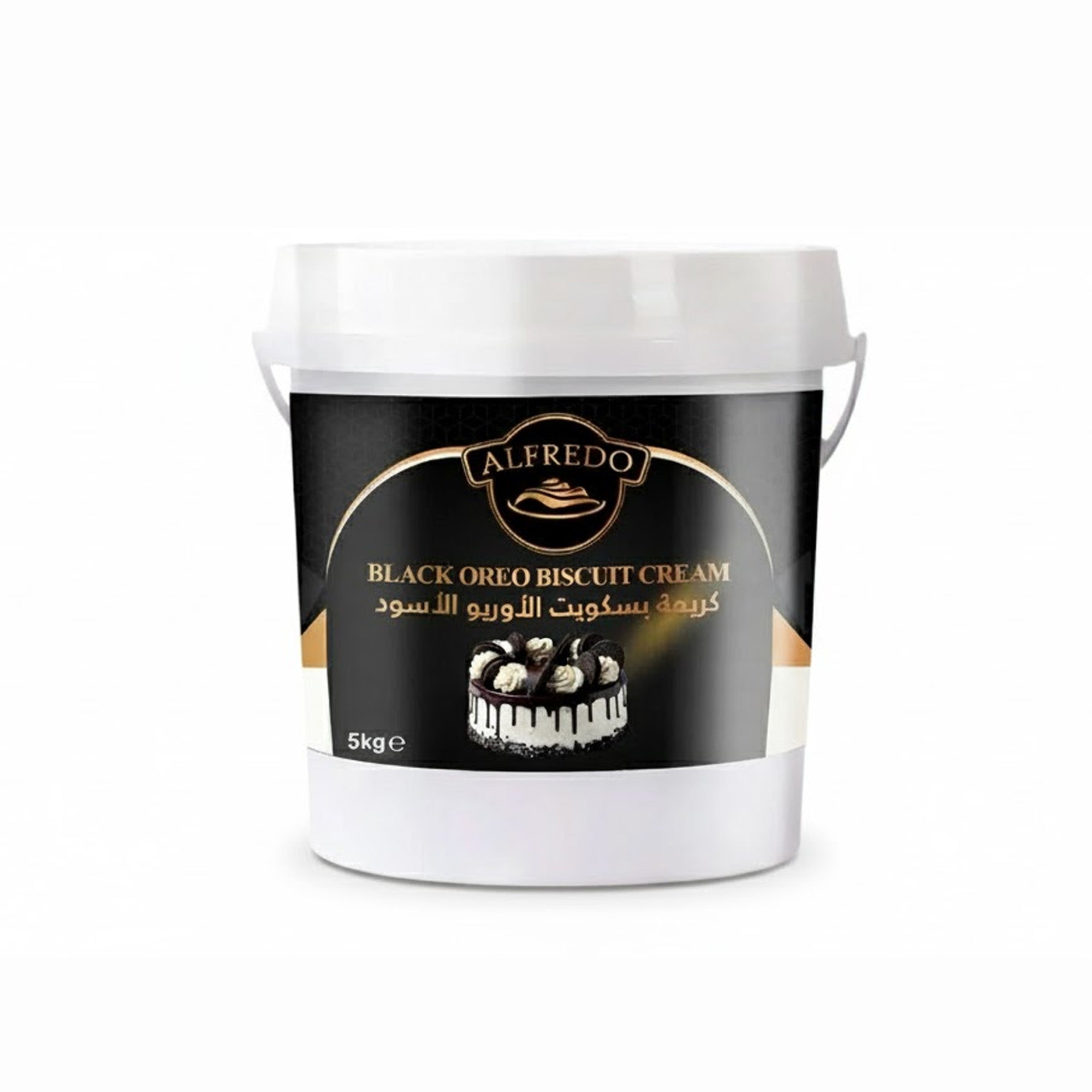 BAKING ESSENTIALS ALFREDO Black Oreo Biscuit Cream, 5 kg