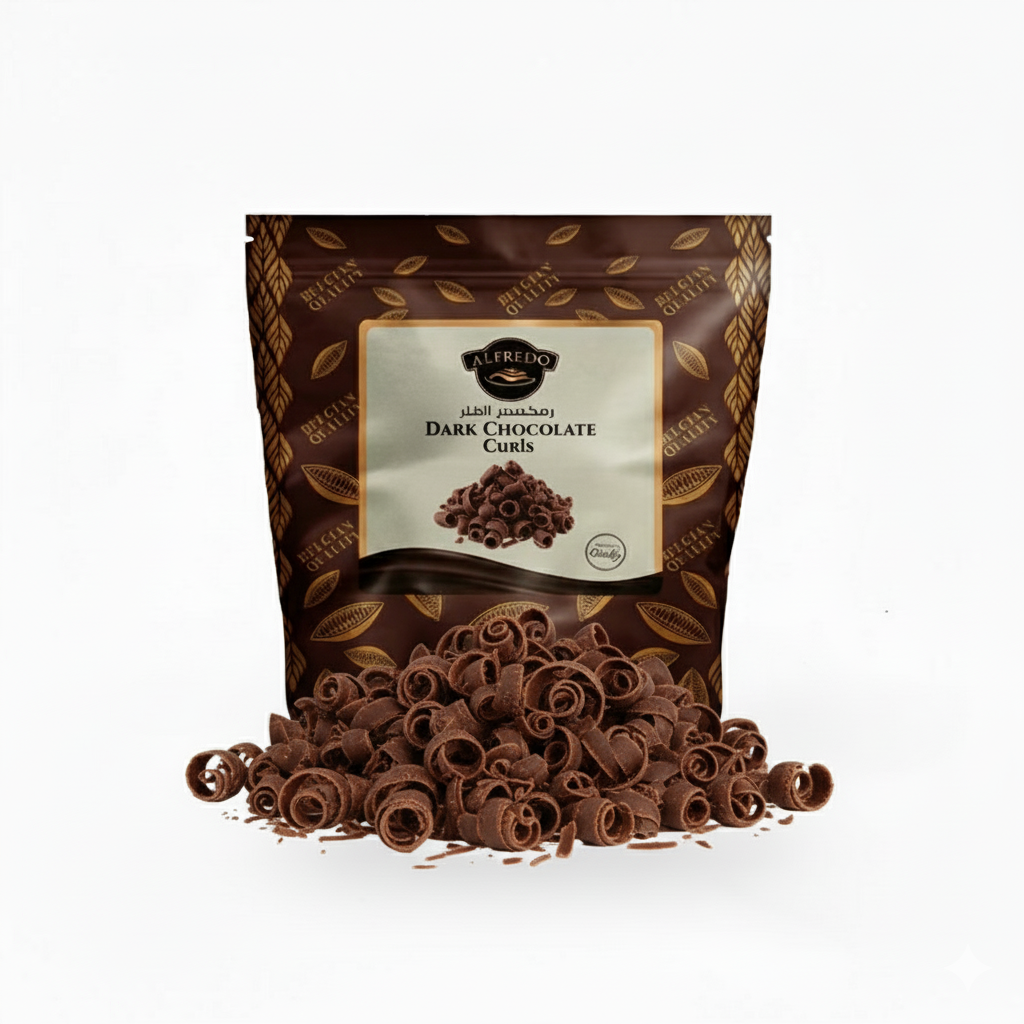 BAKING ESSENTIALS ALFREDO Dark Chocolate Curls, 5 kg