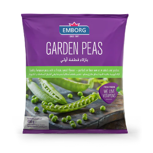 EMBORG Organic Garden Peas, 400g