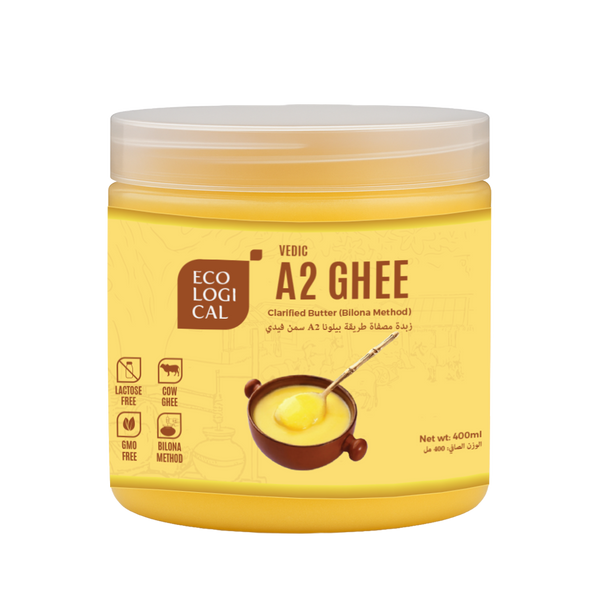 ECOLOGICAL A2 Bilona Cow Ghee, 400ml