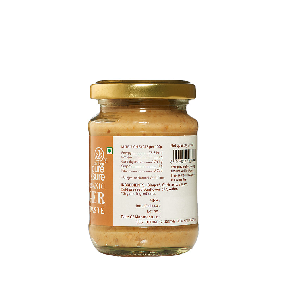 PURE & SURE Organic Ginger Paste, 150g