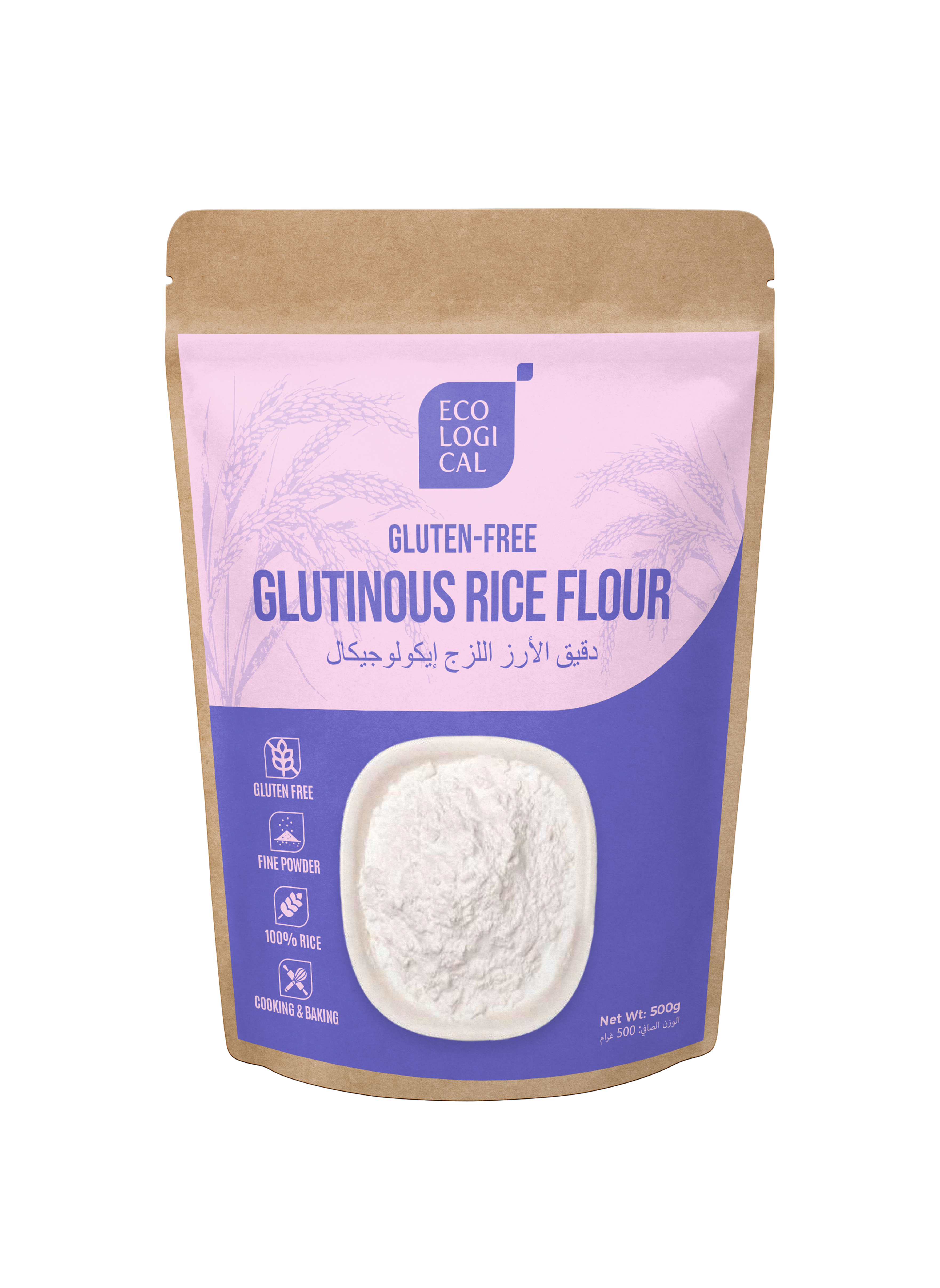 ECOLOGICAL Gluten-Free Glutinous Rice Flour, 500g