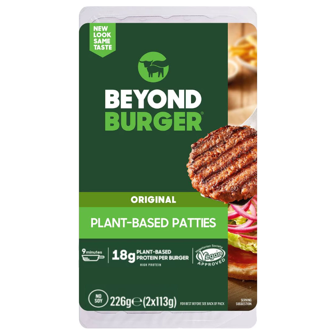 BEYOND MEAT Plant-Based Burger Patties, Vegan Burgers, 226g - Pack of 2