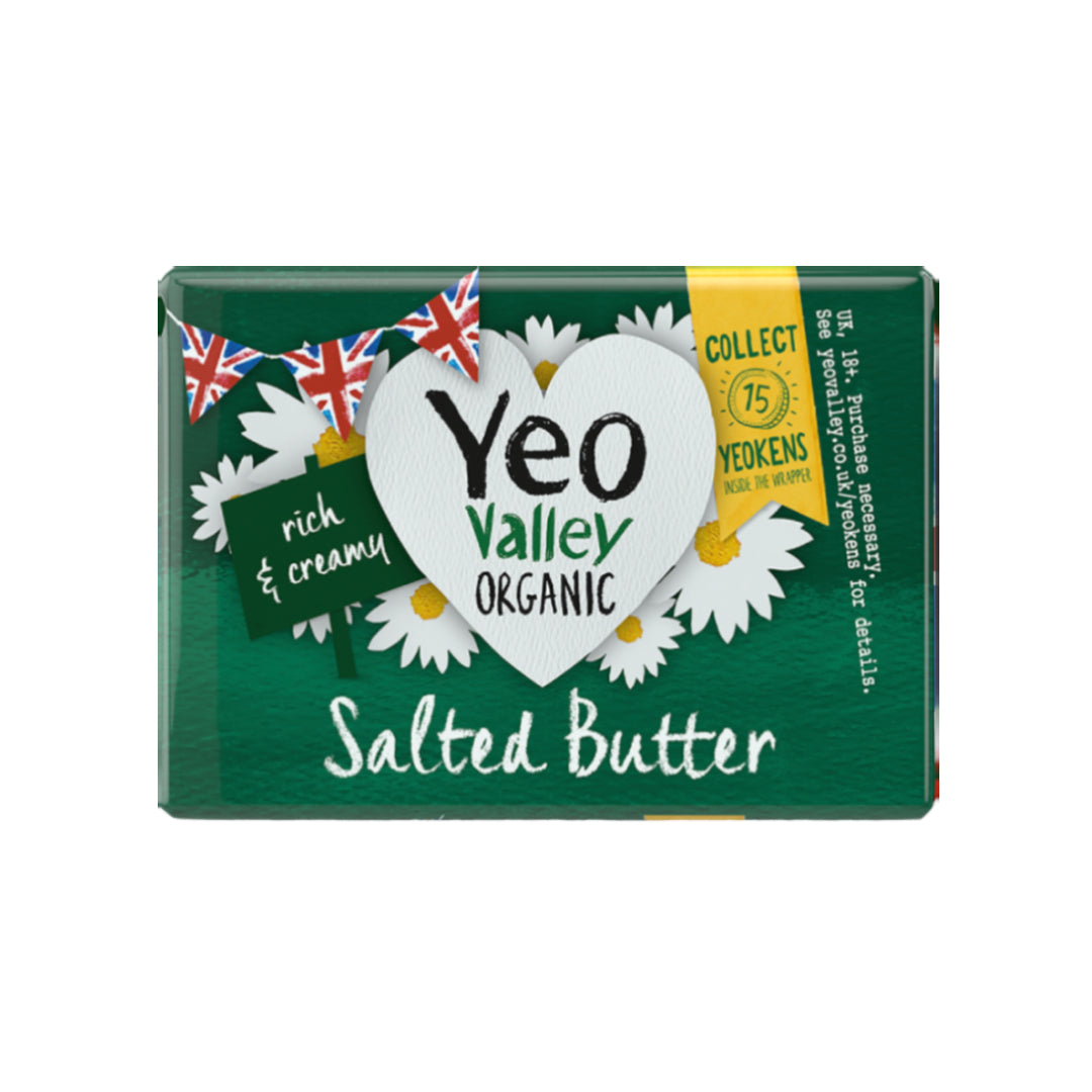 YEO VALLEY Organic Salted Butter, 200g