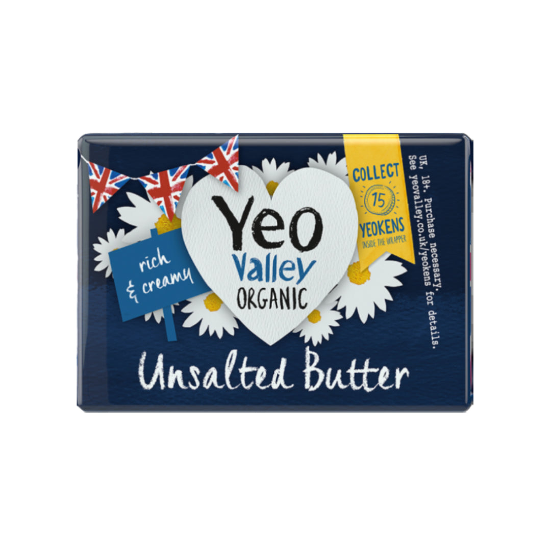 YEO VALLEY Organic Unsalted Butter, 200g