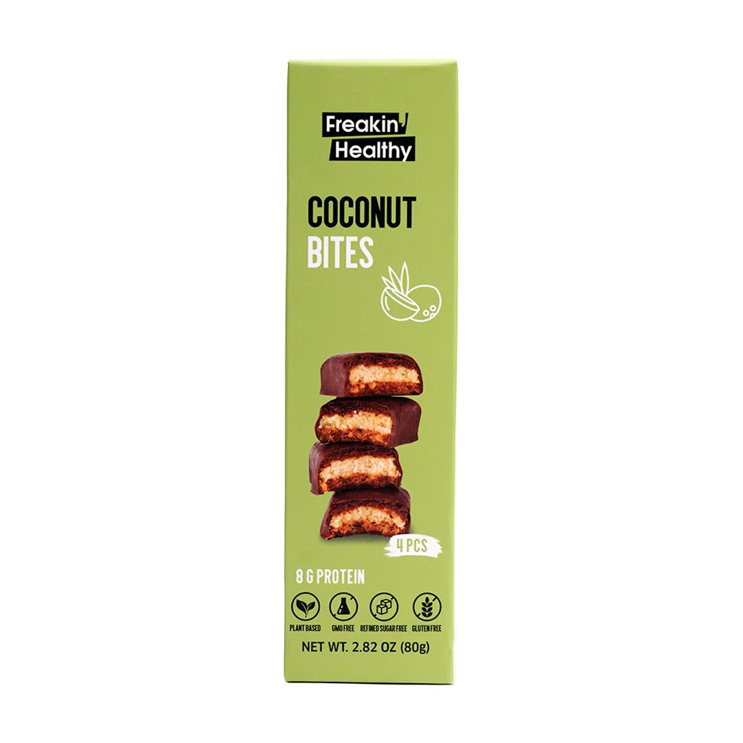 FREAKIN' HEALTHY Coconut Butter Bites, 80g (4pcs) - Vegan, Gluten Free