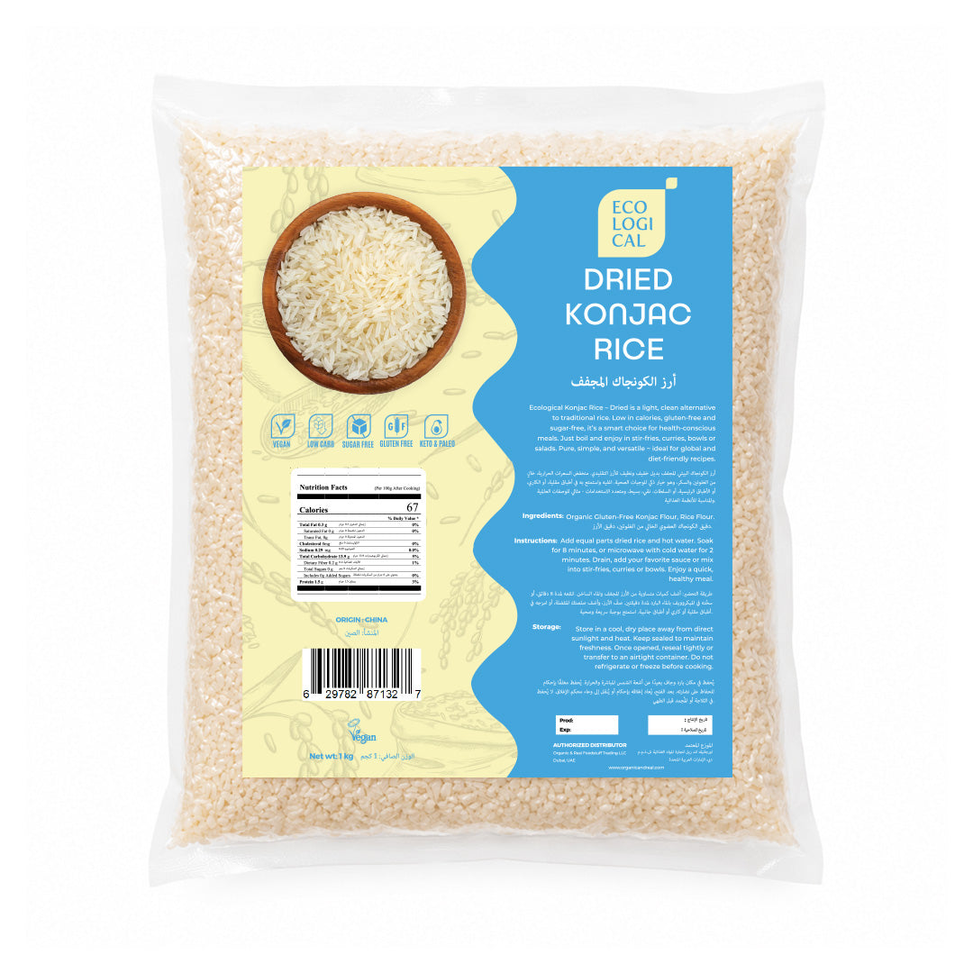 ECOLOGICAL Dried Konjac Rice, 1 Kg