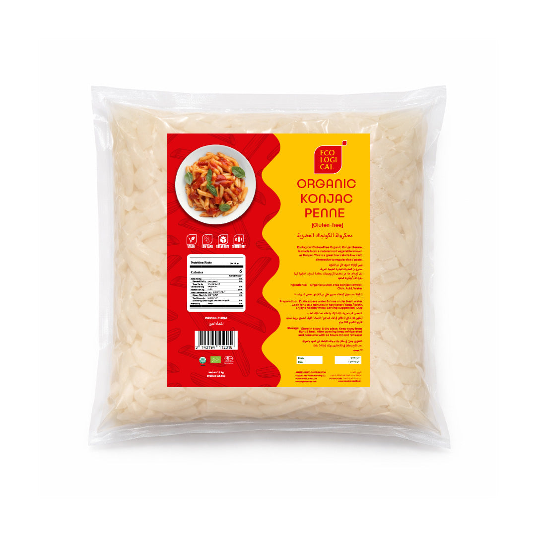 Ecological Organic Konjac Penne 1 Kg (Drained) Gluten Free