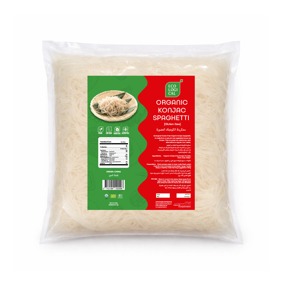 Ecological Organic Konjac Spaghetti  1 Kg (Drained) Gluten Free