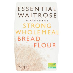 WAITROSE & PARTNERS Essential Strong Wholemeal Bread Flour, 1.5Kg